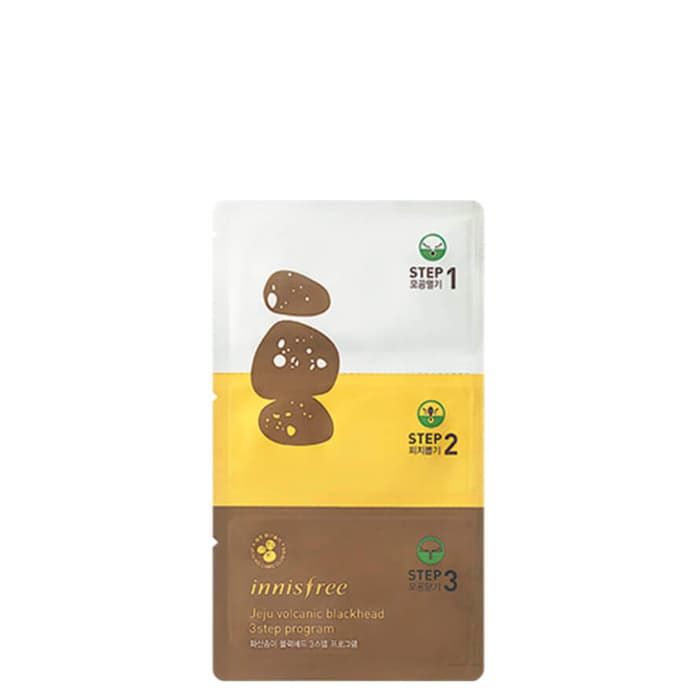 Трехступенчатый набор патчей для очищения кожи Innisfree Jeju Volcanic Blackhead 3 Step Program