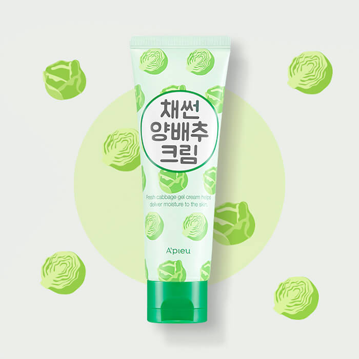 Крем-гель с экстрактом капусты A'PIEU Shredded Cabbage Gel Cream