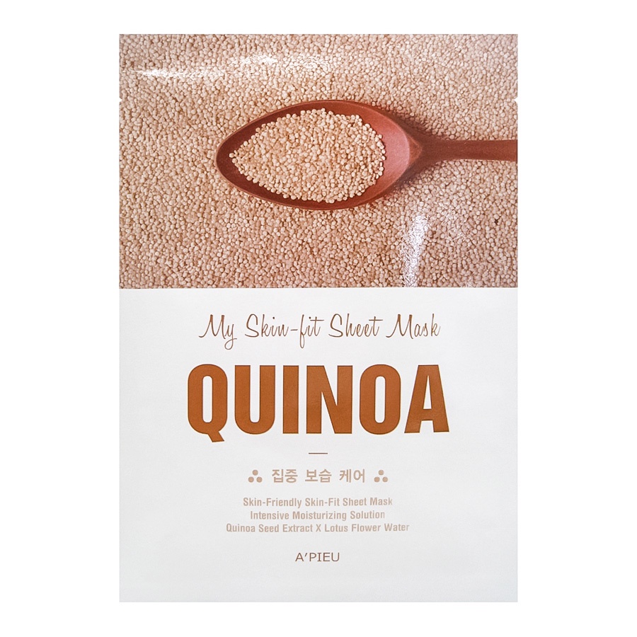 Tканевая маска для лица с экстрактом киноа A'PIEU My Skin-Fit Sheet Mask Quinoa