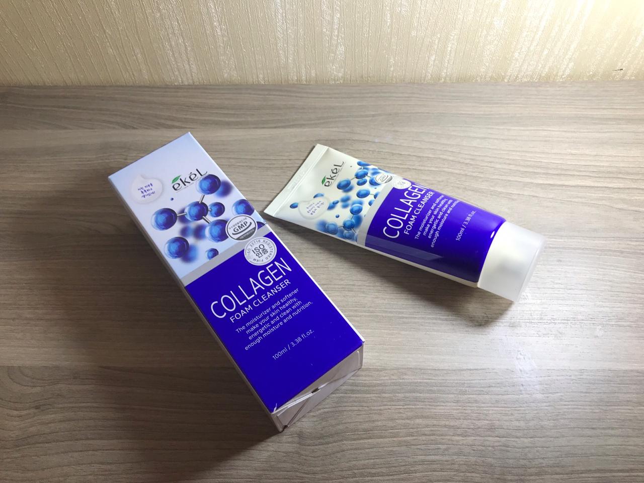 Пена для умывания с коллагеном Ekel Foam Cleanser 180 мл Collagen