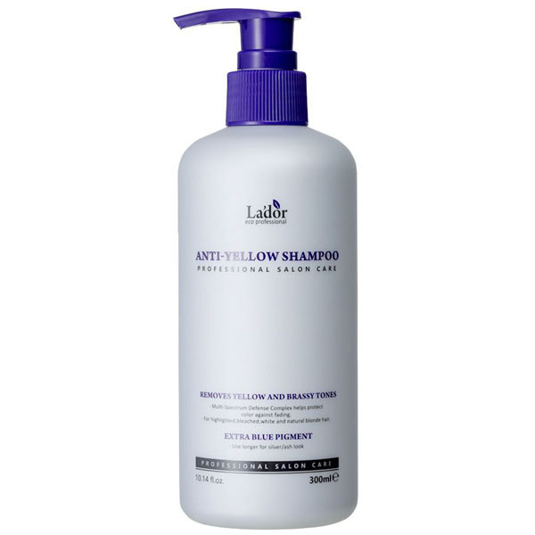Оттеночный шампунь для устранения желтизны La'dor Anti Yellow Shampoo