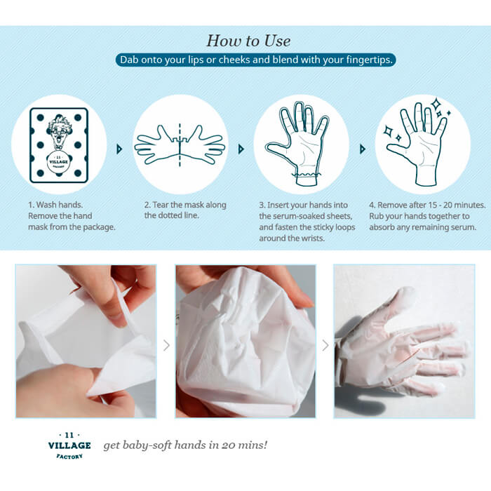 Увлажняющая маска-перчатки для рук VILLAGE 11 FACTORY Relax-Day Hand Mask