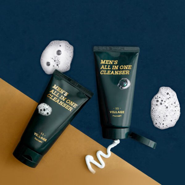 Мужская увлажняющая пенка-скраб для умывания и бритья VILLAGE 11 FACTORY Men's All In One Cleanser
