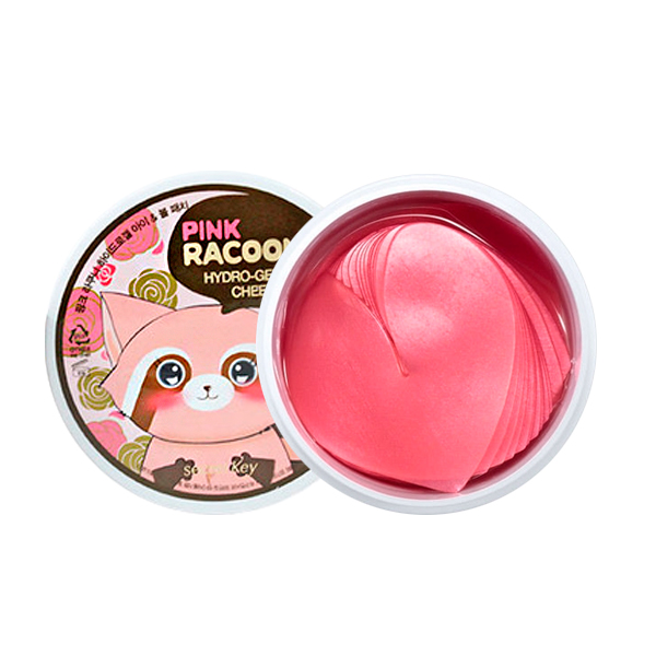 Гидрогелевые патчи под глаза и для щек Secret Key Pink Racoony Hydrogel Eye & Cheek Patch