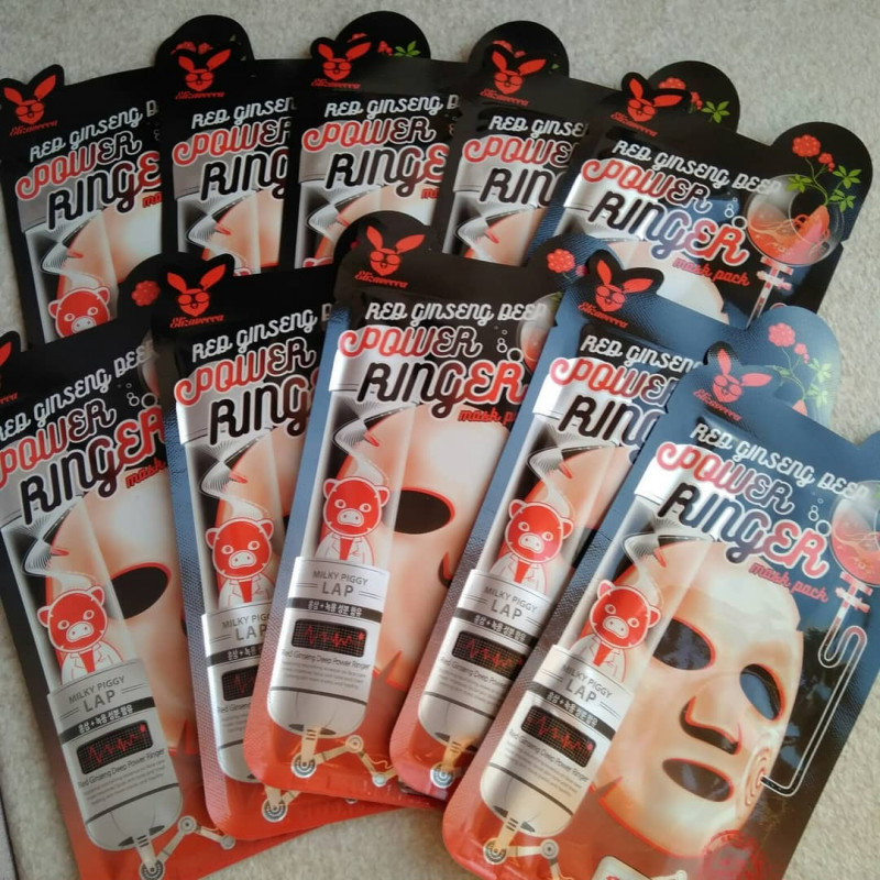 Регенерирующая маска с экстрактом красного женьшеня Elizavecca Deep Power Ringer Mask Pack Red Ginseng