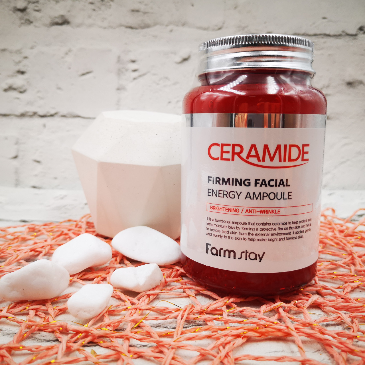 Укрепляющая ампульная сыворотка для лица с керамидами FarmStay Ceramide Firming Facial Ampoule