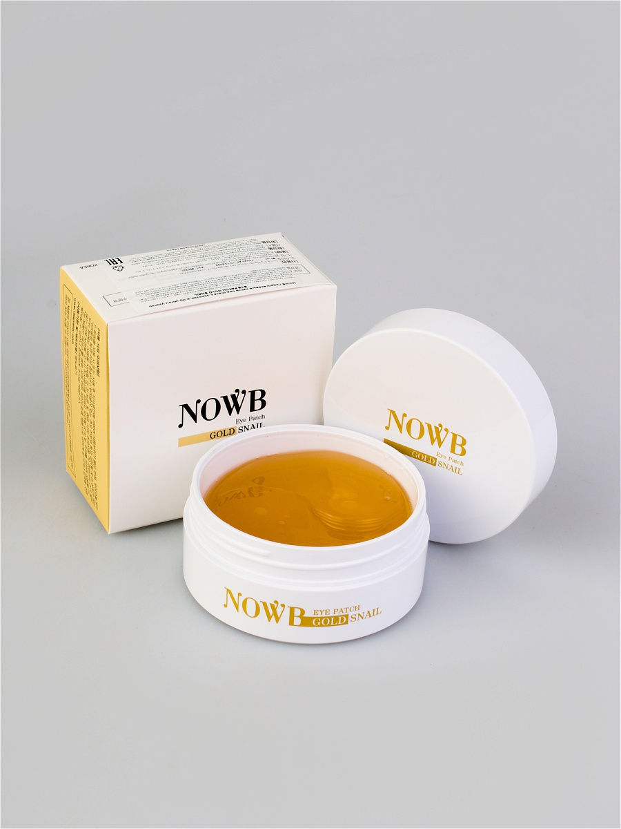 Гидрогелевые патчи под глаза с золотом и муцином улитки NOWB EYE PATCH GOLD SNAIL