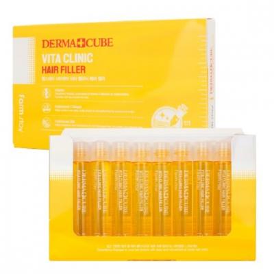 Интенсивный филлер для волос с аминокислотами FarmStay DERMA СUBE Amino Clinic Hair Filler