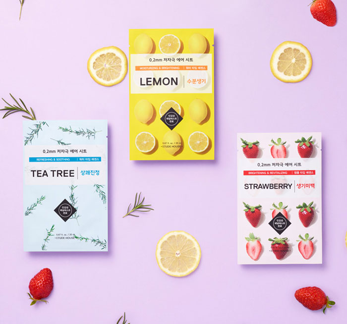 Маска для лица тканевая с экстрактом лимон ETUDE HOUSE 0.2 Air Mask Lemon Moisturizing & Brightening