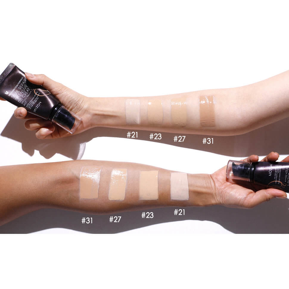 РА+++ #21 ББ-крем с экстрактом муцина улитки 20 мл MIZON Snail Repair Intensive BB Cream SPF50+