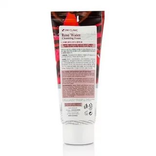 Увлажняющая пенка с розовой водой 3W CLINIC Rose Water Cleansing Foam