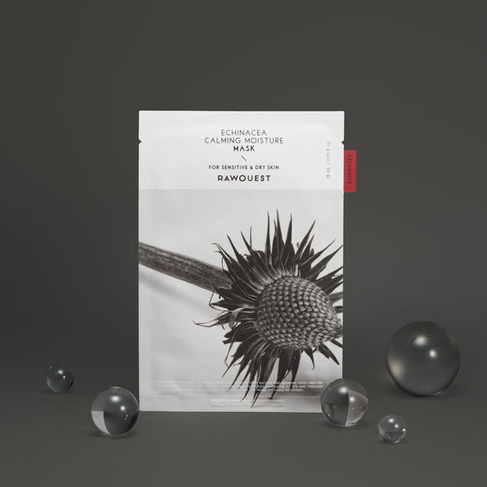 Увлажняющая маска для лица с экстрактом эхинацеи RAWQUEST ECHINACEA CALMING MOISTURE MASK