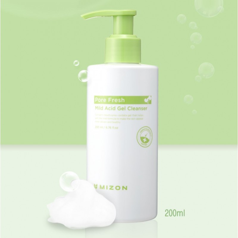 Очищающий гель для лица 200мл MIZON Pore Fresh Mild Acid Gel Cleanser