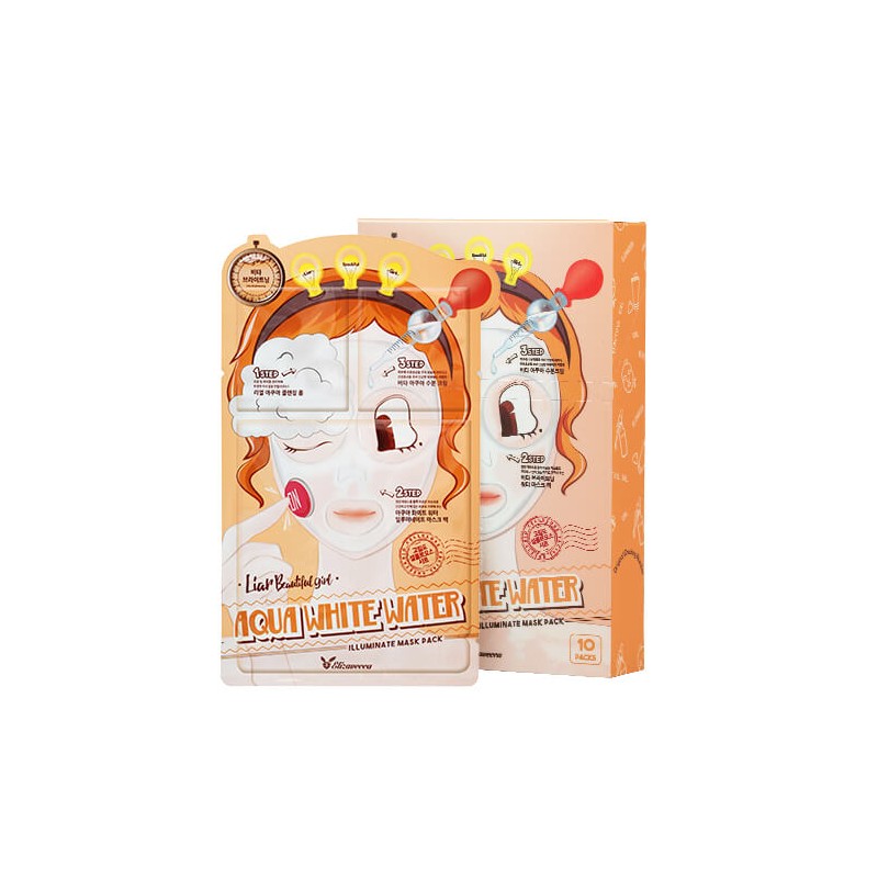 Маска увлажняющая Aqua White Water Elizavecca Illuminate Mask Pack