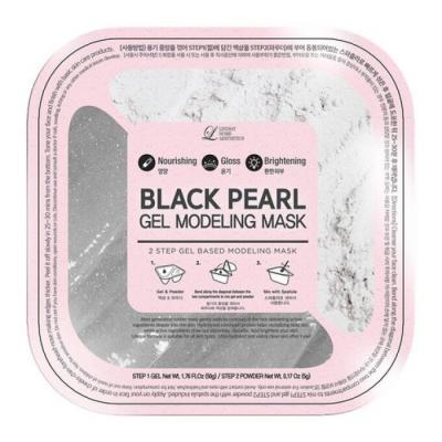 Альгинатная гелевая маска с черным жемчугом (пудра+гель) Lindsay Black Pearl Gel Modeling Mask