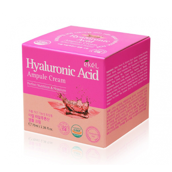 Ампульный крем для лица с гиалуроновой кислотой  EKEL Hyaluronic Acid Ampule Cream