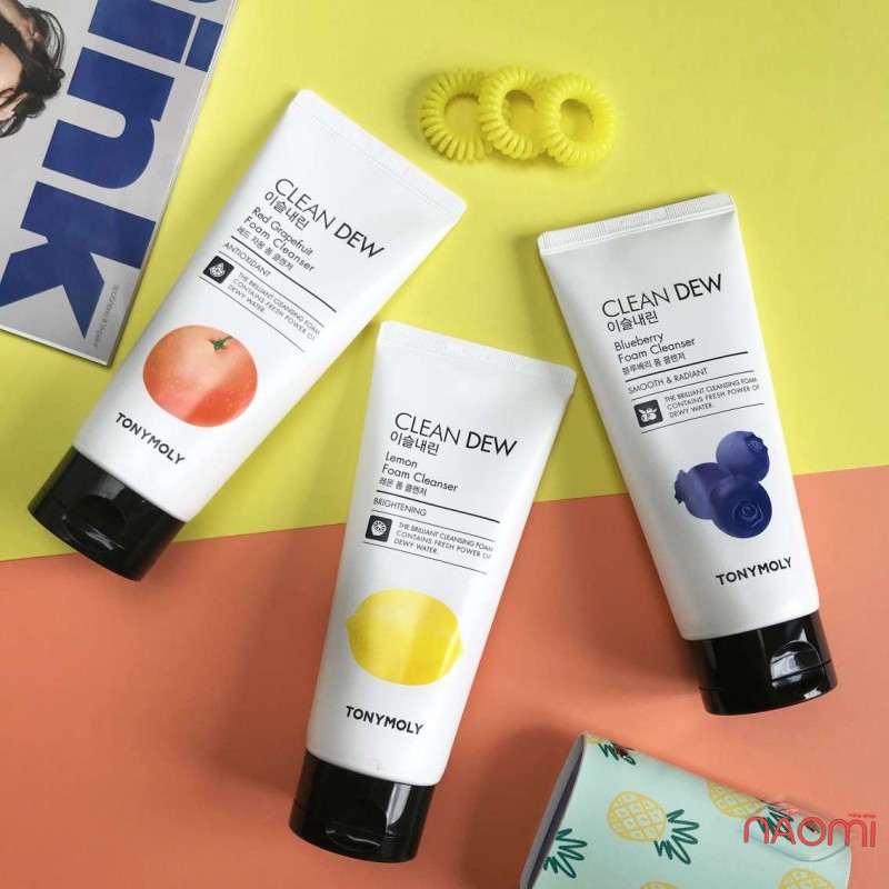Очищающая пенка для умывания с экстрактом красного г TONYMOLY CLEAN DEW Red Grapefruit Foam Cleanser