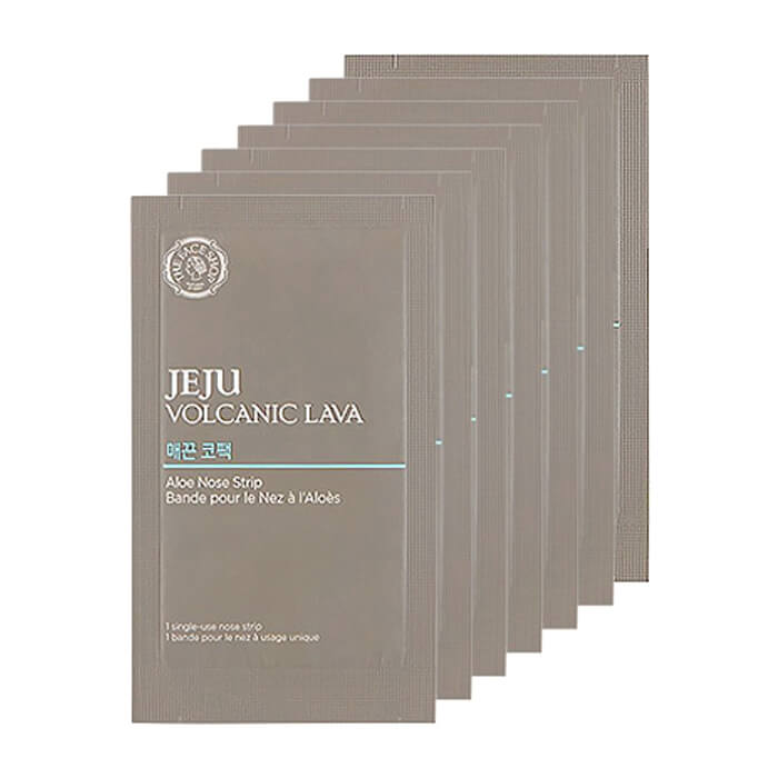 Очищающий пластырь с алоэ вера для носа THE FACE SHOP Jeju Volcanic Lava Aloe Nose Strips