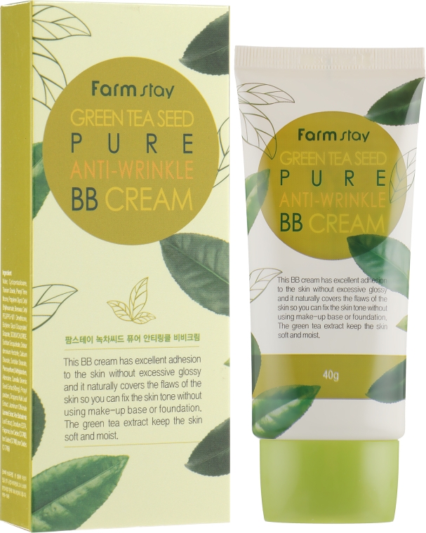 Омолаживающий ВВ-крем с семенами зеленого чая FarmStay Green Tea Seed Pure Anti-Wrinkle BB Cream