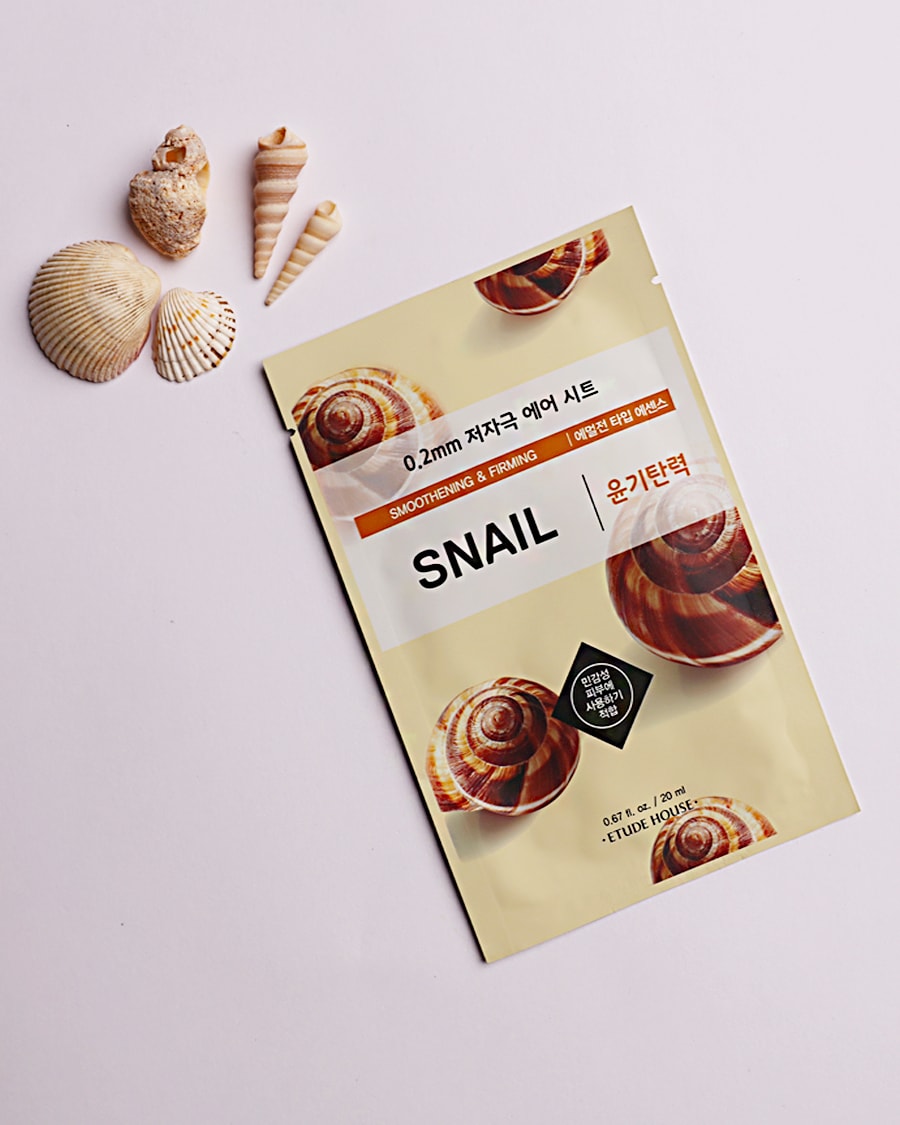 Маска для лица тканевая со слизью улитки ETUDE HOUSE 0.2 Therapy Air Mask Snail Smoothening & Firming