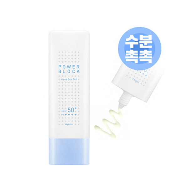 Увлажняющий солнцезащитный гель A'PIEU Power Block Aqua Sun Gel SPF50+/ PA++++