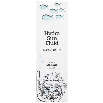 Увлажняющий солнцезащитный крем-флюид VILLAGE 11 FACTORY Hydra Sun Fluid SPF50+ PA++++ 25ml