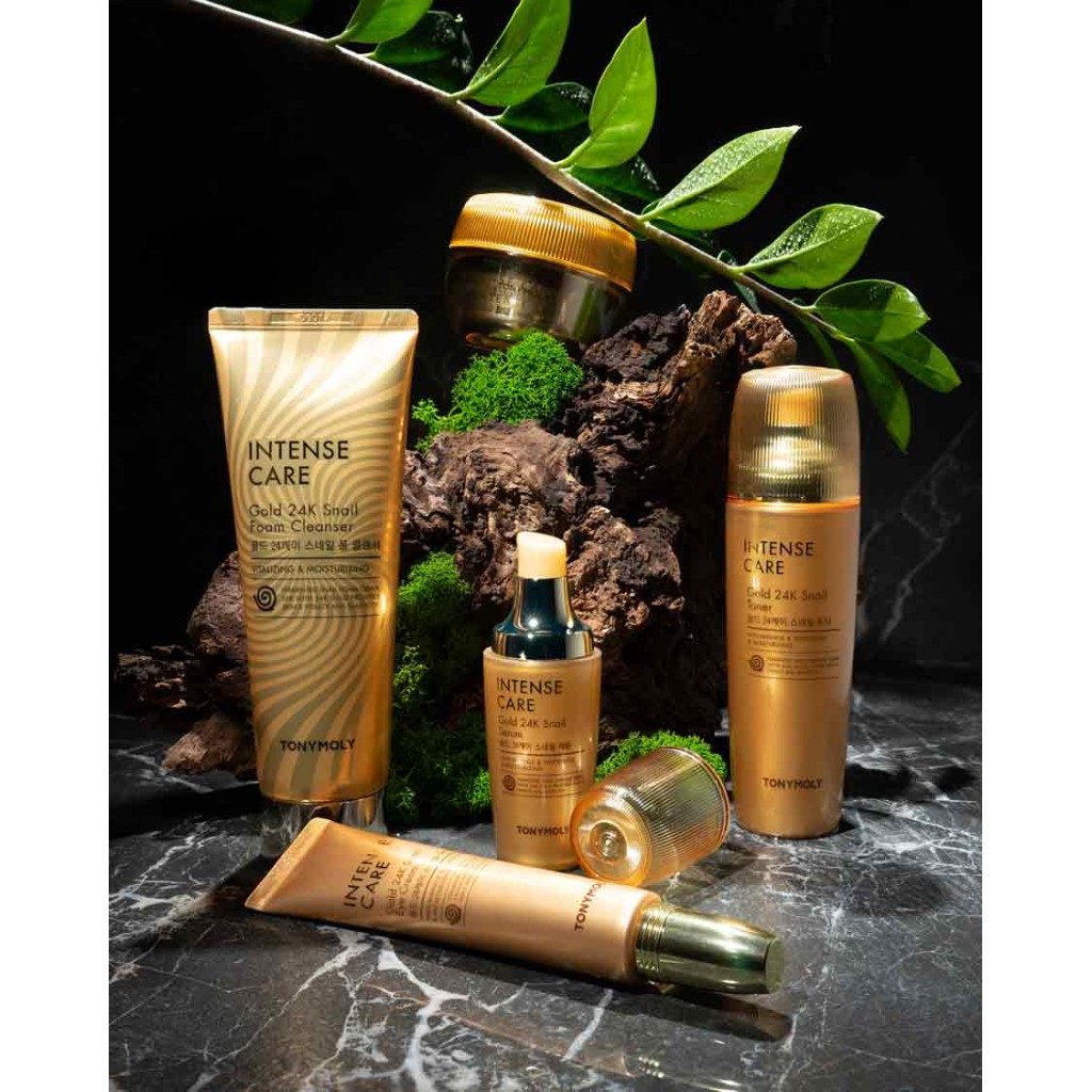 Пенка для умывания с муцином улитки и коллоидным  TONYMOLY INTENSE CARE Gold 24K Snail Foam Cleanser