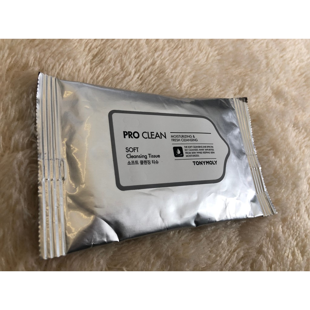 Очищающие салфетки для снятия макияжа TONYMOLY PRO CLEAN SOFT Cleansing Tissue