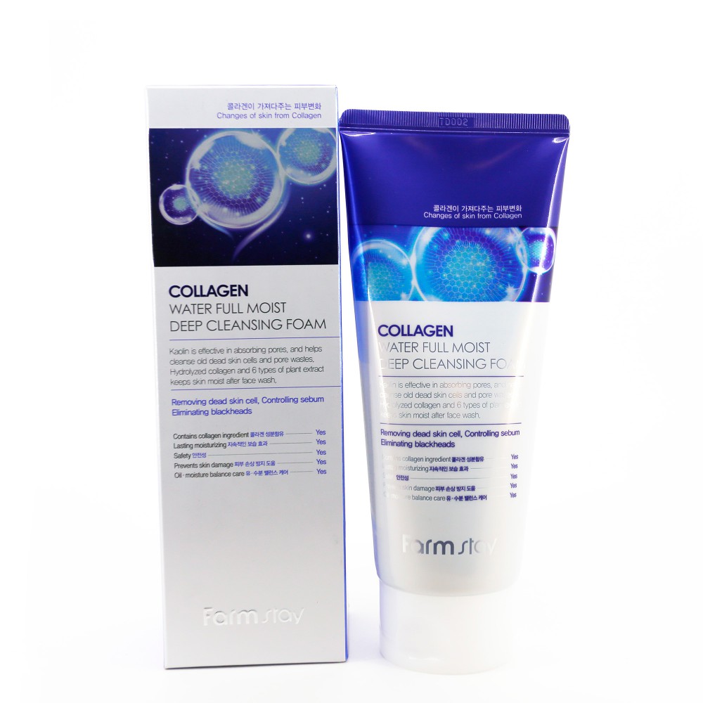 Пена для умывания с коллагеном Lebelage Cleansing Foam 180 мл Collagen