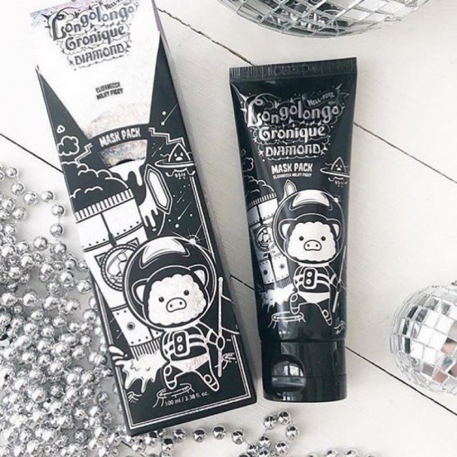 Маска пленка с алмазной пудрой Elizavecca Hell Pore Longolongo Gronique Diamond Mask Pack