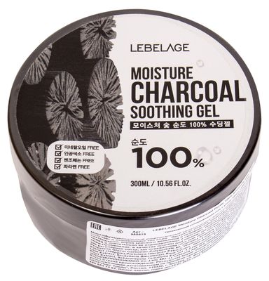 Увлажняющий гель с древесным углем LEBELAGE Moisture Charcoal Purity 100% Soothing Gel