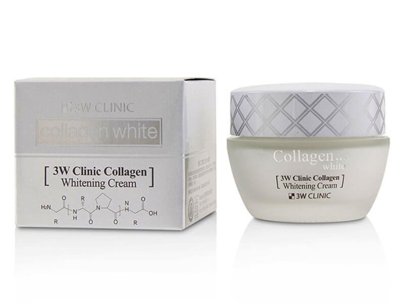 Восстанавливающий крем для лица с коллагеном 3W CLINIC Collagen Whitening Cream