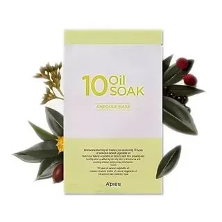 Интенсивная маска с масляным комплексом A'PIEU 10 Oil Soak Ampoule Mask