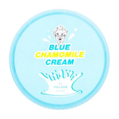 Успокаивающий гель крем с экстрактом голубой ромашки VILLAGE 11 FACTORY Blue Chamomile Cream