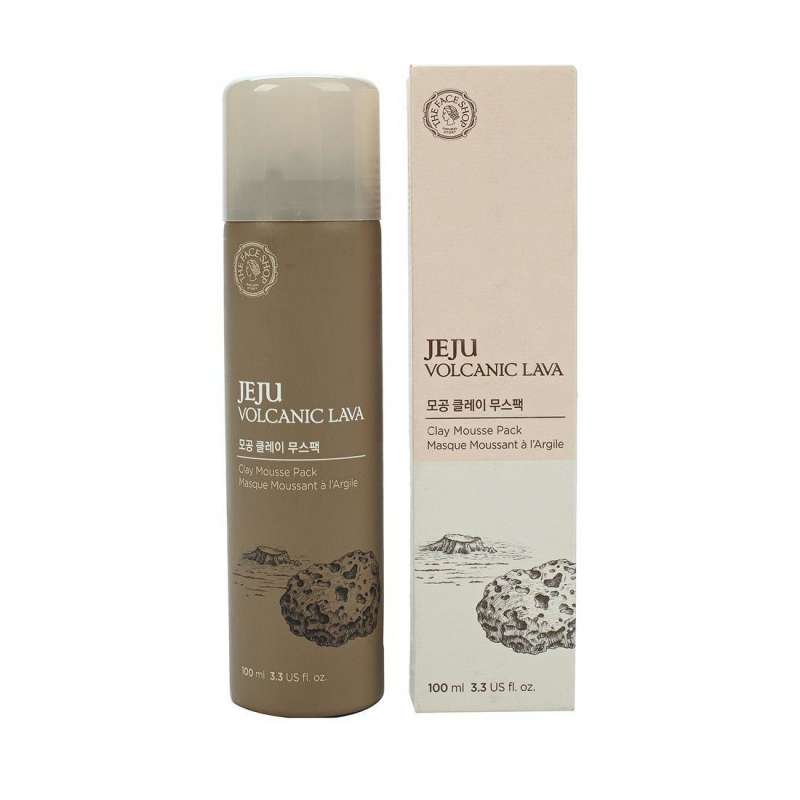 Глиняная маска для лица THE FACE SHOP Jeju Volcanic Clay Mousse Pack