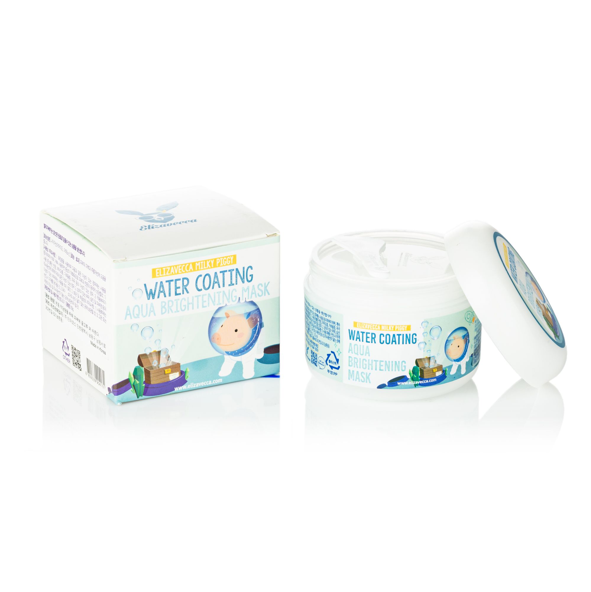 Увлажняющая маска для сияния кожи Elizavecca Milky Piggy Water Coating Aqua Brightening Mask