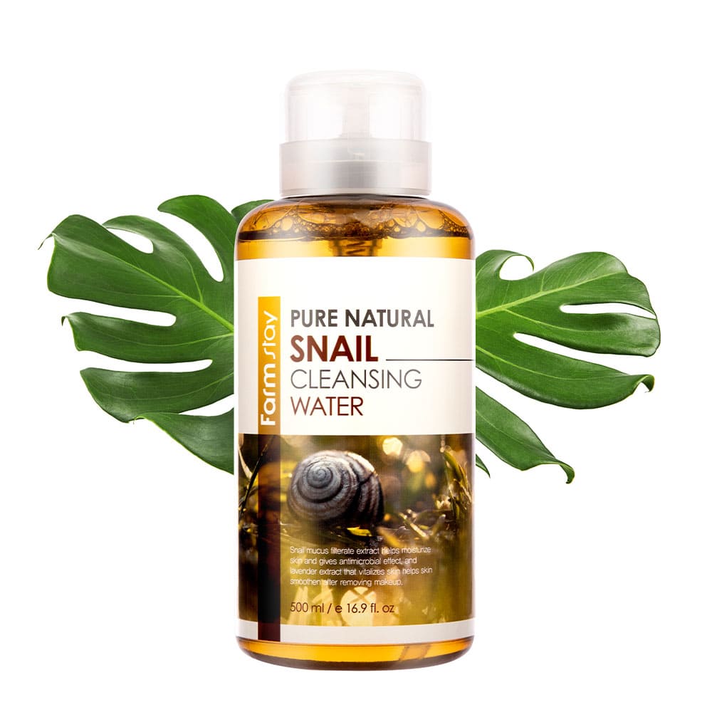 Очищающая вода с муцином улитки FarmStay Pure Natural Snail Cleansing Water