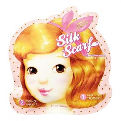 Восстанавливающая маска шапочка для волос ETUDE HOUSE Silk Scarf Double Care Hair Mask