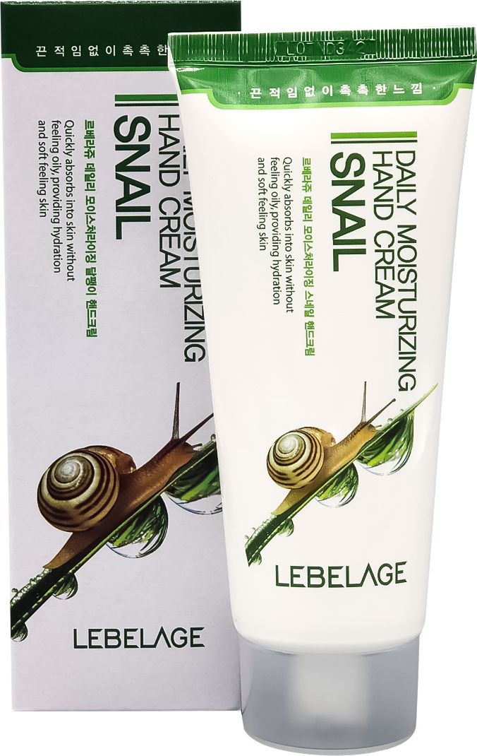 Крем для рук с экстрактом улиточного муцина 100 мл Lebelage Daily Moisturizing Hand Cream Snail