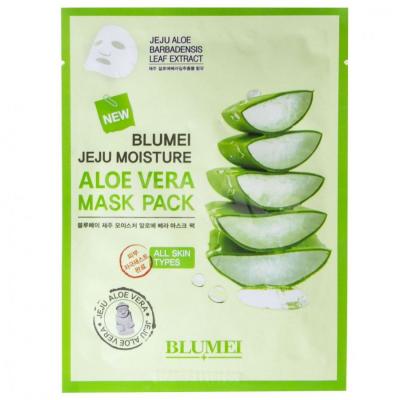 Тканевая маска для лица с Алоэ 23 г (10 шт.) Blumei Jeju Moisture Aloe 97% Soothing Gel