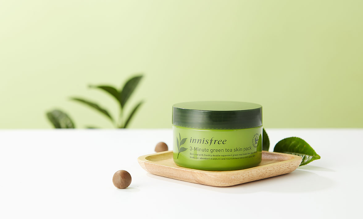 Интенсивная трех-минутная маска Innisfree 3-Minute Green Tea skin Pack