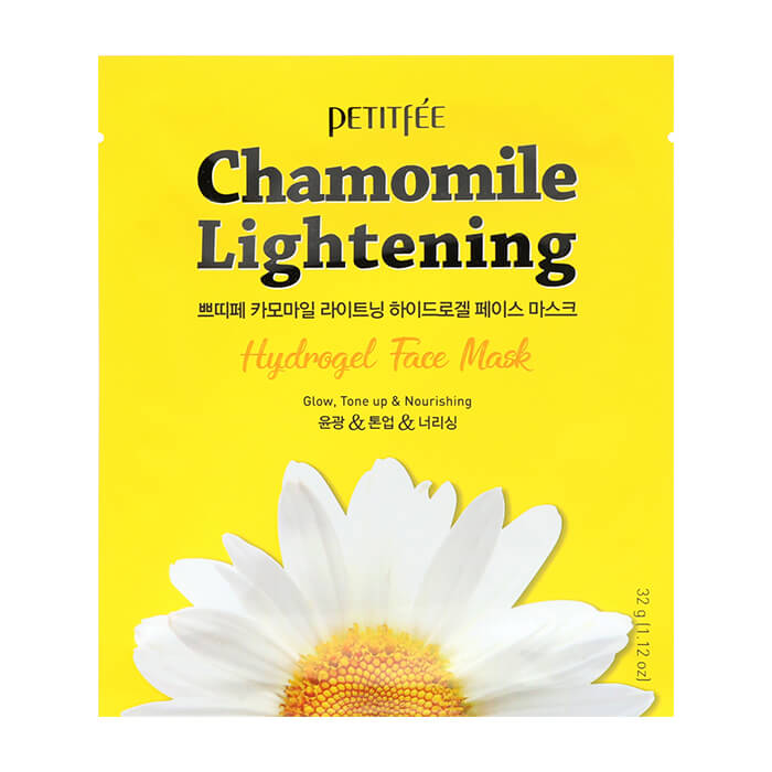 Гидрогелевая маска экстрактом ромашки Petitfee Chamomile Lightening Hydrogel Face Mask