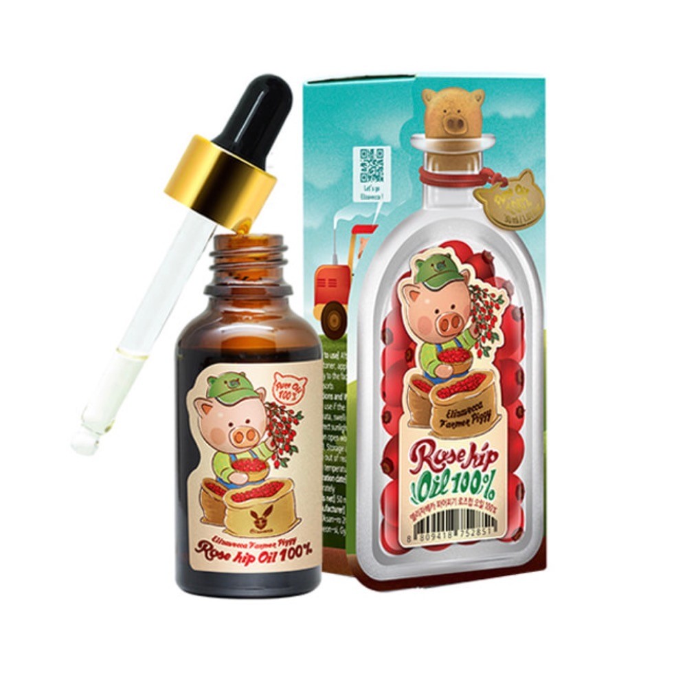 Масло для лица, тела и волос c шиповником Elizavecca Farmer Piggy Rosehip Oil 100%