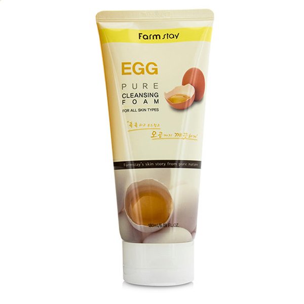 Очищающая пенка для сужения пор с яичным экстрактом FarmStay Egg Pure Cleansing Foam