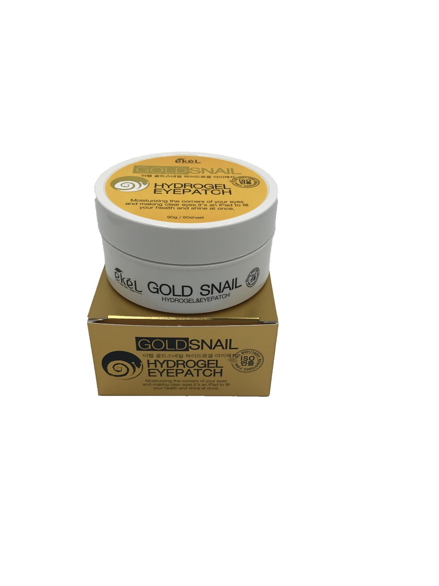 Патчи для глаз с экстрактом улиточного муцина и Золотом 90 г /60 шт Ekel Eye Patch Gold Snail