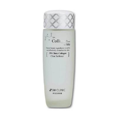 Восстанавливающий софтнер для лица с коллагеном 3W CLINIC Collagen White Clear Softener