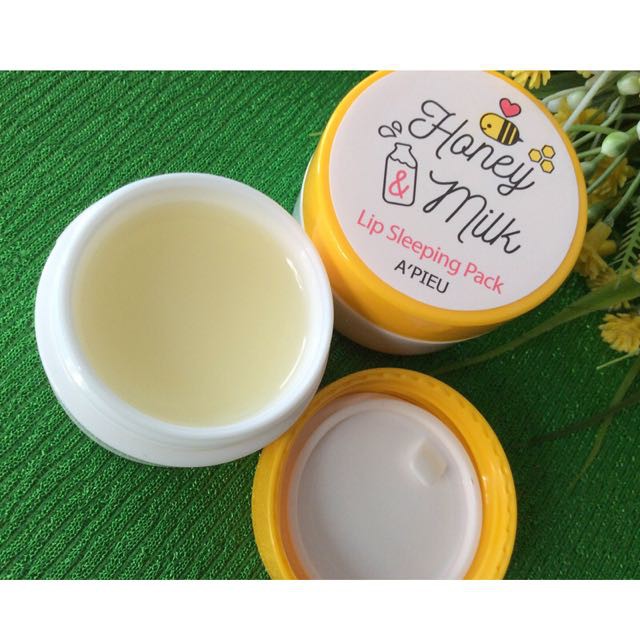 Ночная маска для губ с медом и молочными протеинами A'PIEU Honey & Milk Lip Sleeping Pack