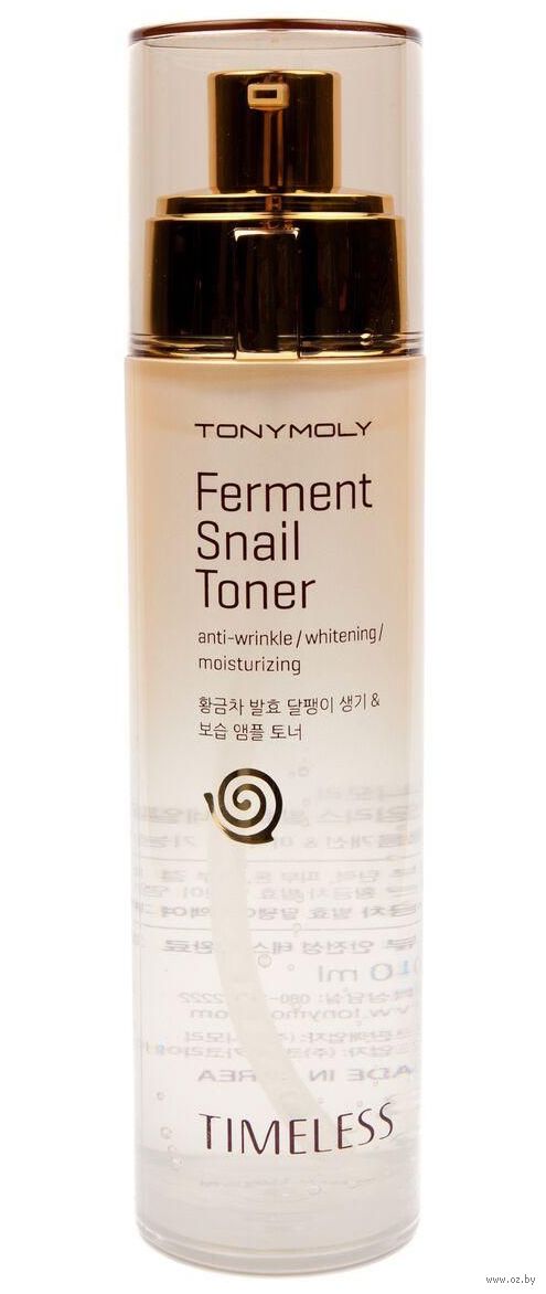 Антивозрастной тонер для лица с муцином улитки TONYMOLY TIMELESS Ferment Snail Toner
