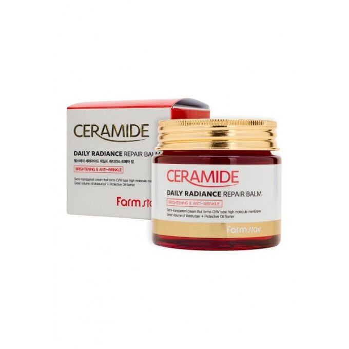 Укрепляющий крем-бальзам для лица c керамидами FarmStay Ceramide Daily Radiance Repair Balm