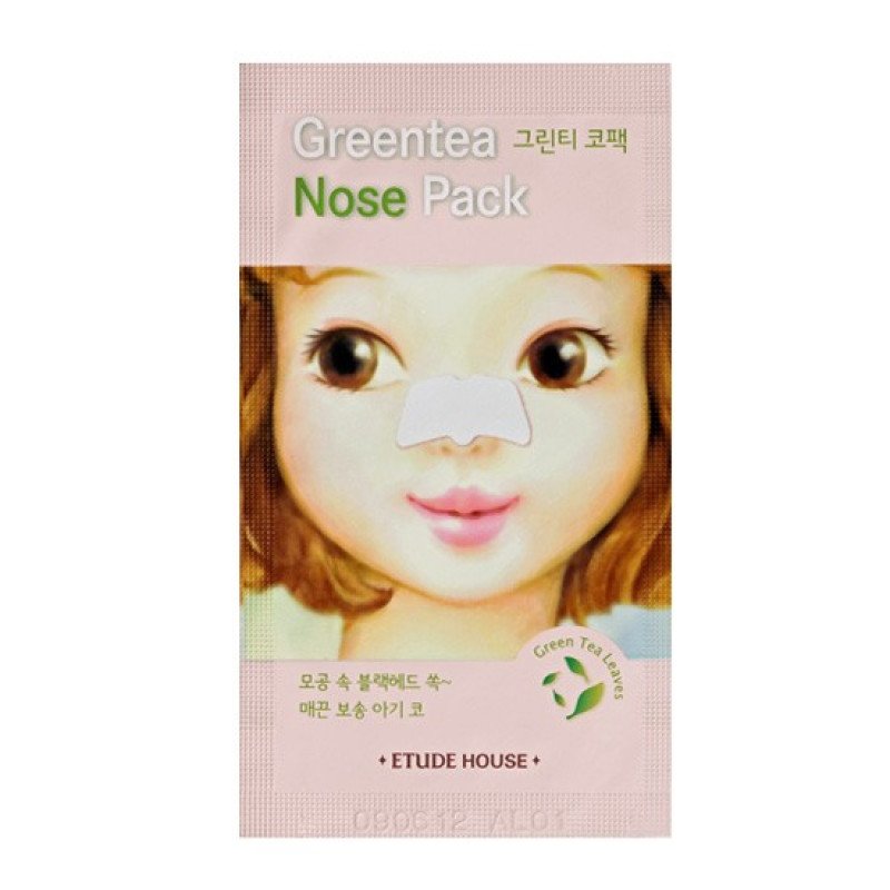 Очищающие полоски с экстрактом зеленого чая для носа ETUDE HOUSE Green Tea Nose Pack